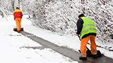 Calling in snow plowing & snow blowing services